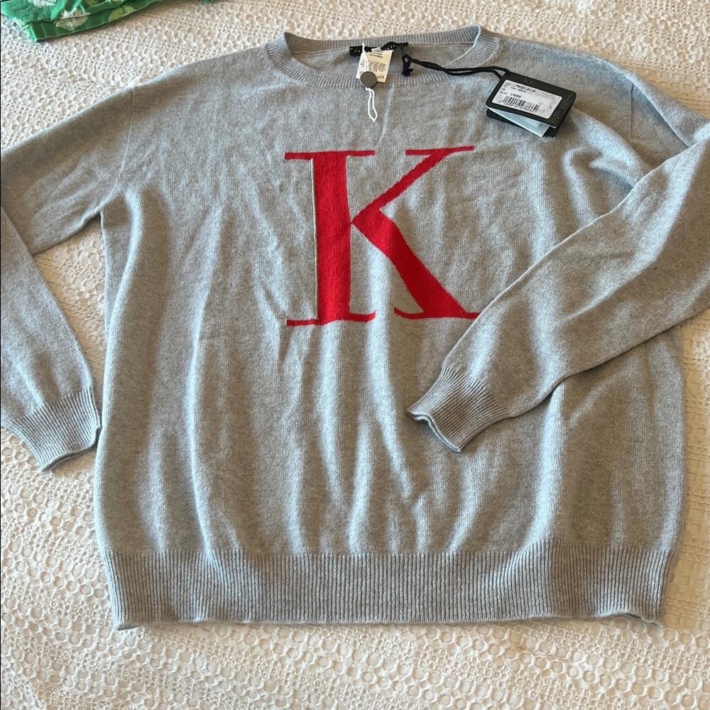 Gray Sweater with K  Fabiana Filippi Quality Cashmere - No tags
